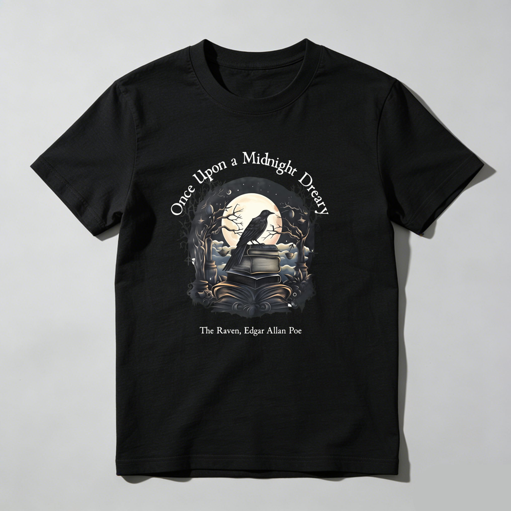 Dorawear™ Once Upon A Midnight Dreary   The Raven Edgar Allan Poe T Shirt