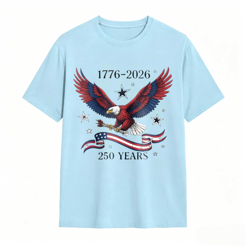 Dorawear™   American Eagle With Stars And Stripes 1776 2026 250 Years Independence Day T-shirt