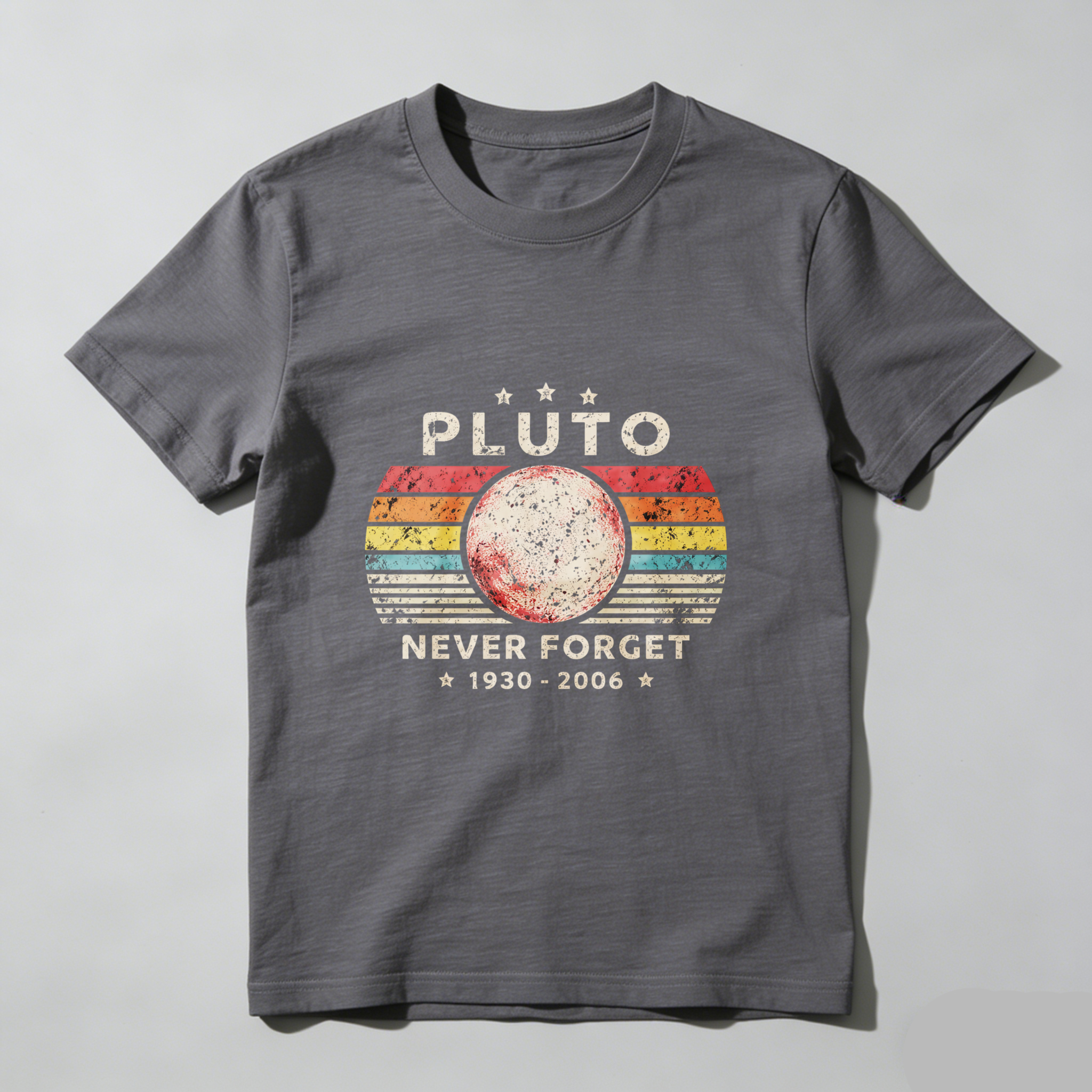 Dorawear™ Pluto Never Forget 1930 2006 Pure Cotton Short Sleeve T Shirt-Dorawear