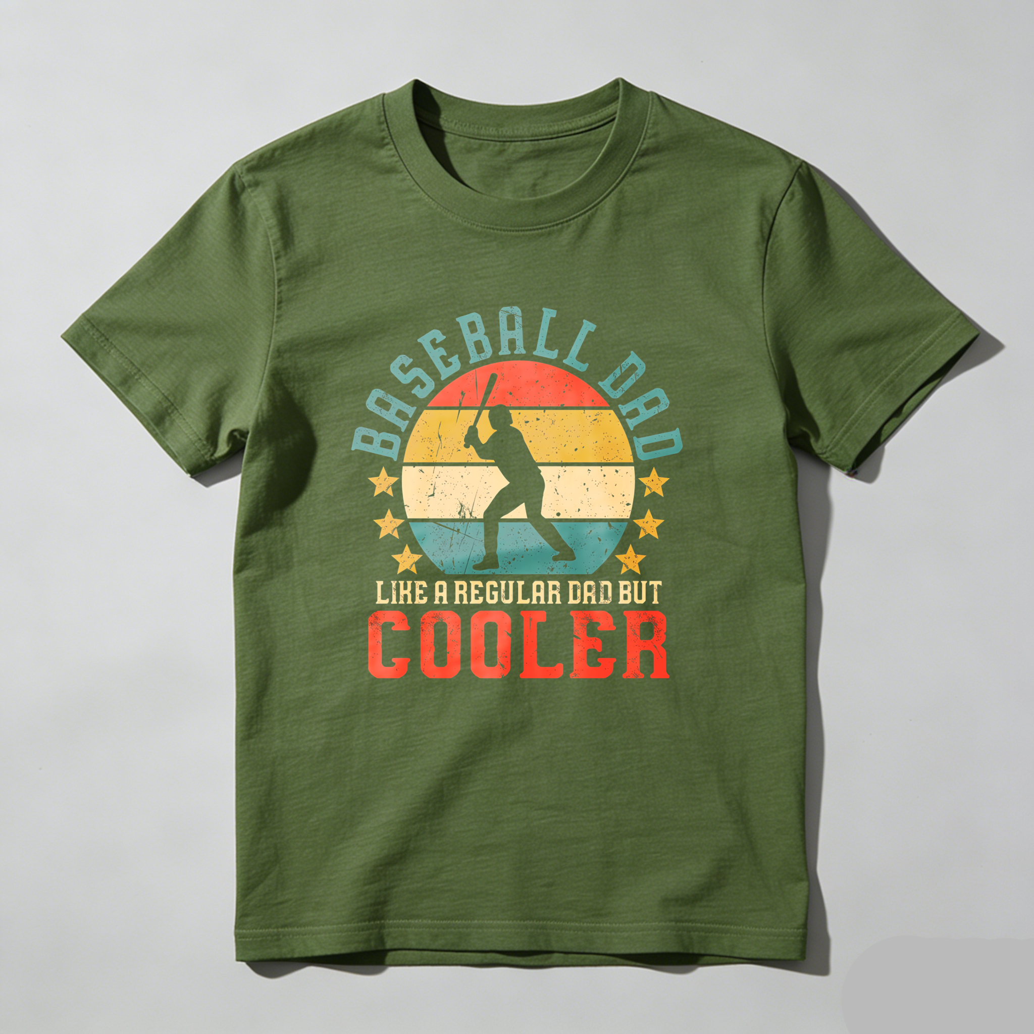 Dorawear™ Baseball Dad Like A Regular Dad But Cooler  T Shirt-Dorawear