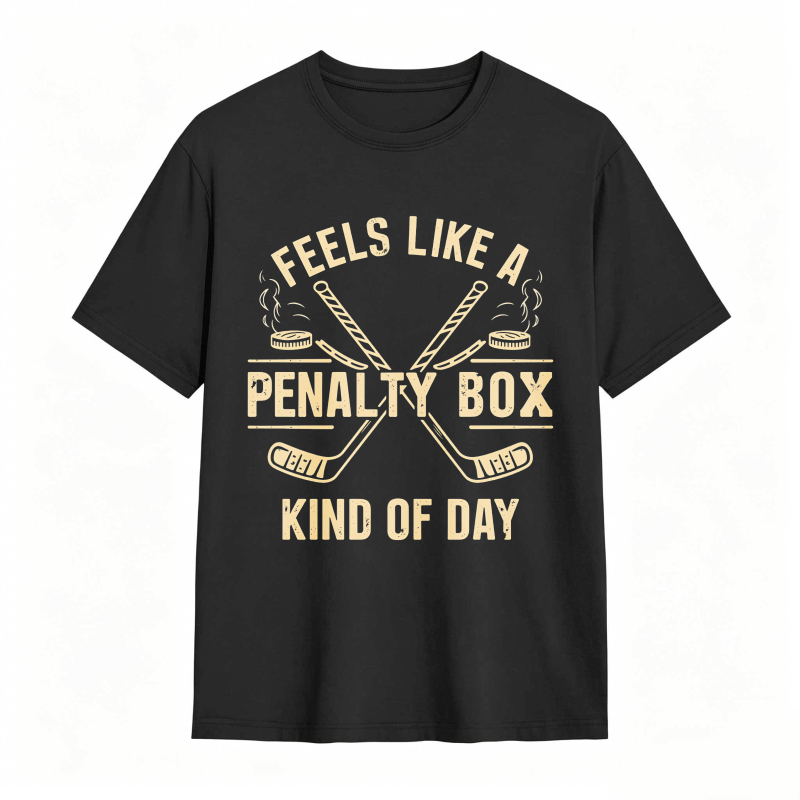 Dorawear™Feels Like A Penalty Box Kind Of Day Hockey Theme Unisex Classic T-shirt