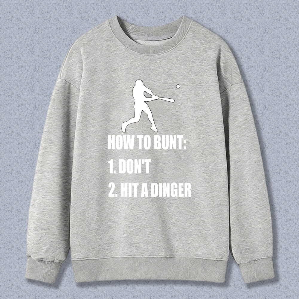 Dorawear™ Baseball Bunt Humor Graphic Unisex Classic Sweatshirt