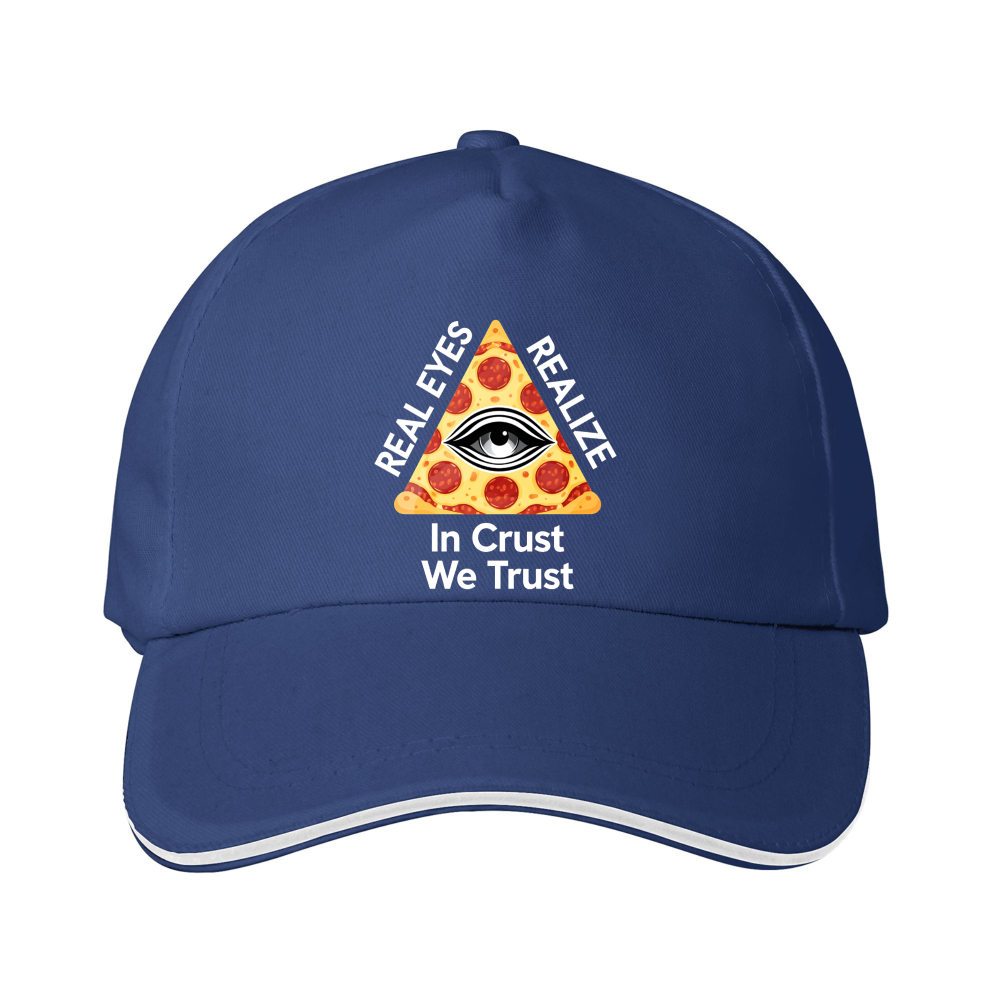 Dorawear™ Baseball Cap  Pizza Eye Symbol Real Eyes Realize In Crust We Trust And Fun Outings