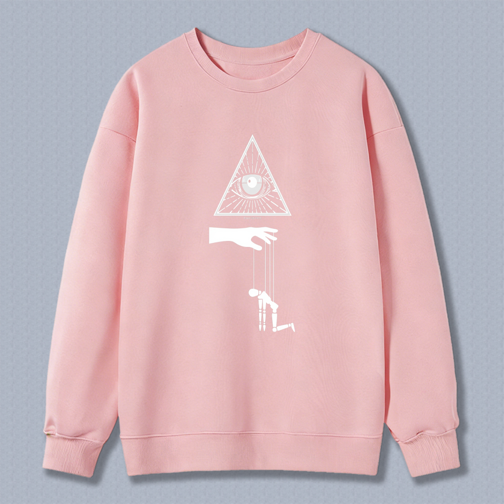 Dorawear™ All Seeing Eye Pyramid Hand Puppet Unisex Classic Sweatshirt