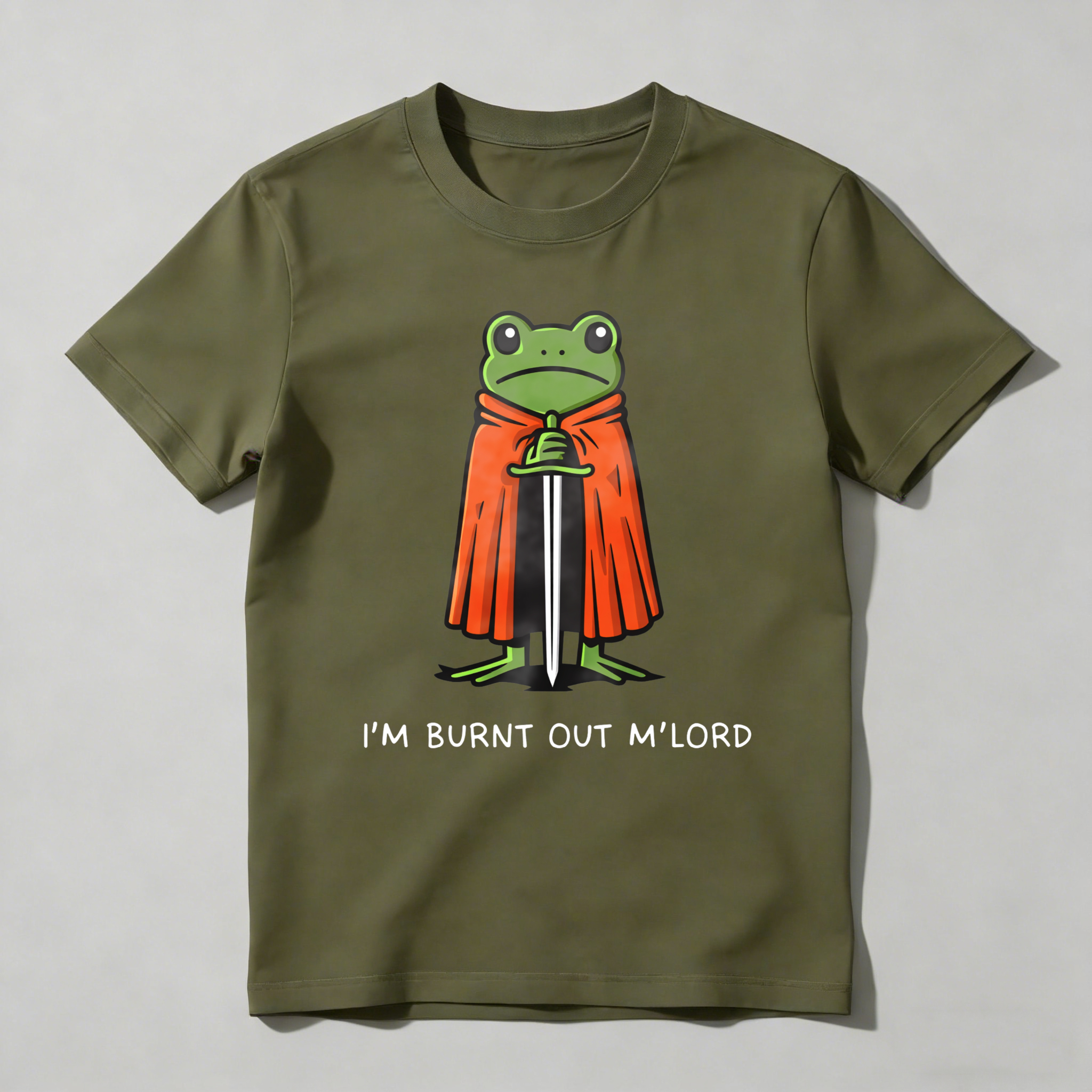 Dorawear™ Frog Knight With Sword And Cape T Shirt (1)