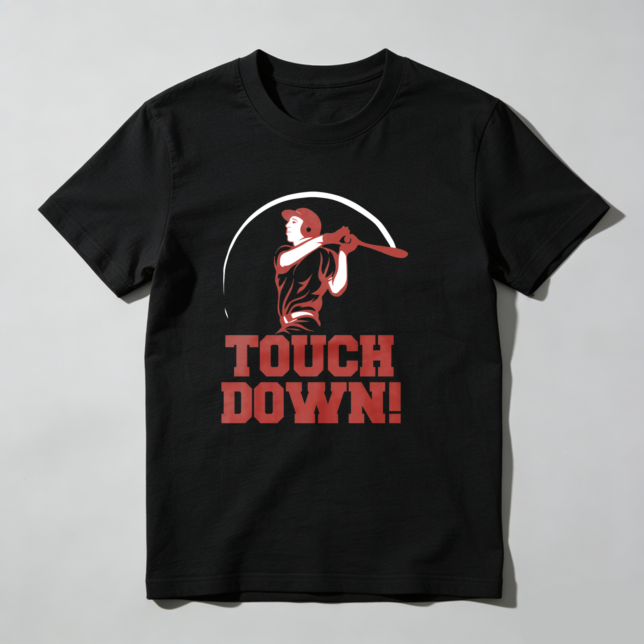 Dorawear™ Touch Down Baseball Player Swing  T Shirt
