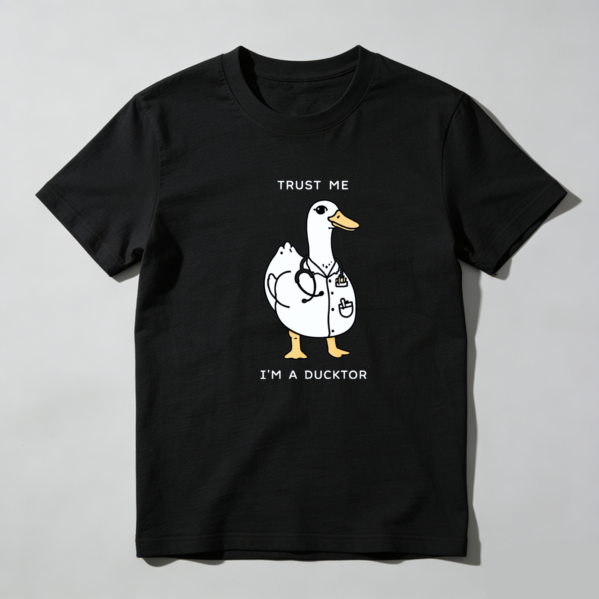 Dorawear Trust Me I M A Ducktor Pure Cotton Short Sleeve T Shirt