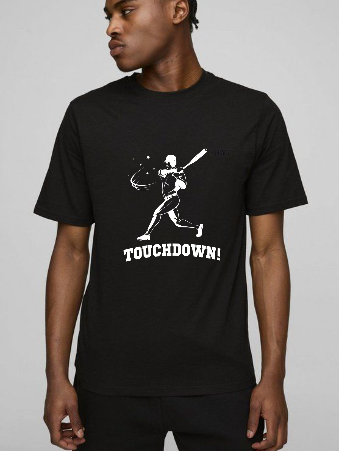 Dorawear™ Baseball Player Batting Touchdown Graphic T-Shirt