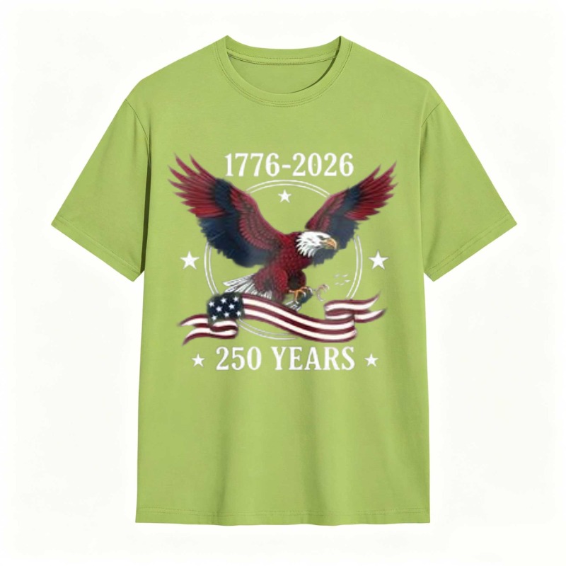 American Eagle With Flag And 1776 2026 250 Years T-shirt