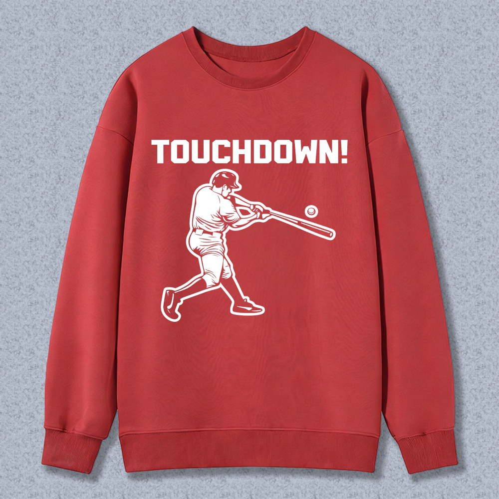 Dorawear™ Touchdown Baseball Player Swinging Bat Unisex Classic Sweatshirt