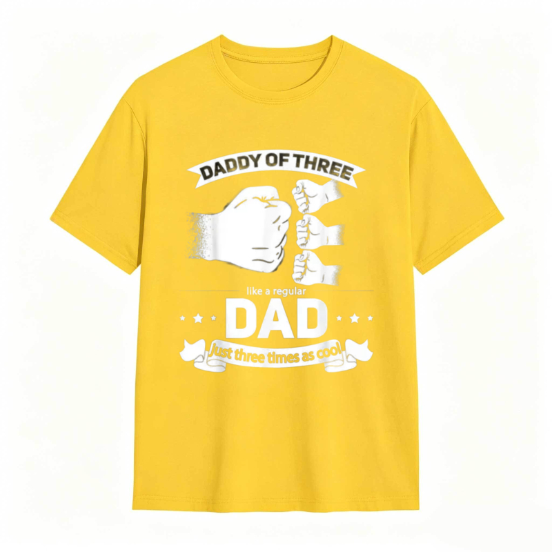 Daddy Of Three Like A Regular Dad Just Three Times As Cool T-shirt