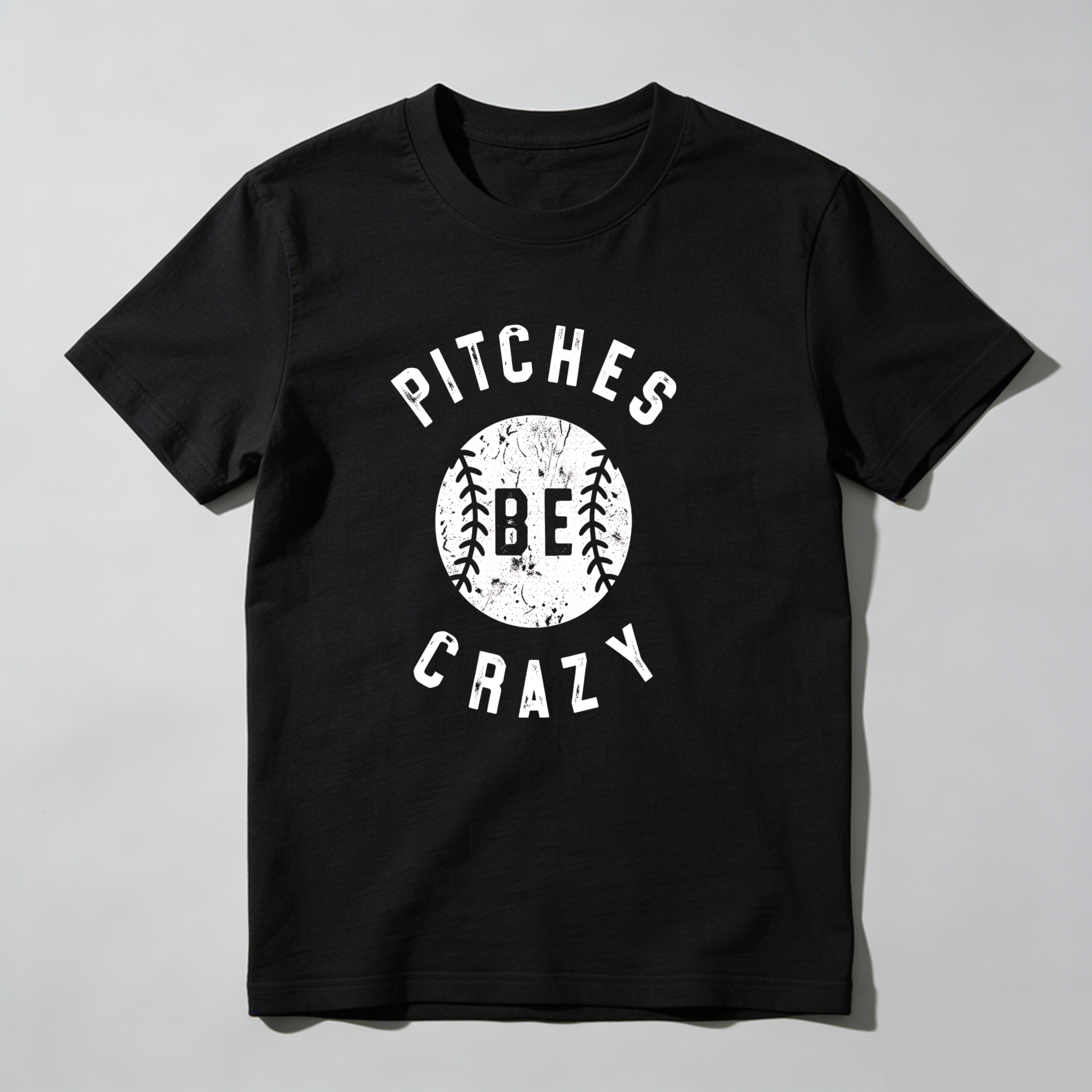 Dorawear™Pitches Be Crazy Baseball Design T Shirt