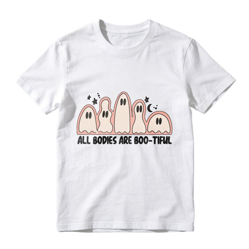 Cute Ghosts All Bodies Are Boo Tiful Halloween, Unisex Classic T-shirt
