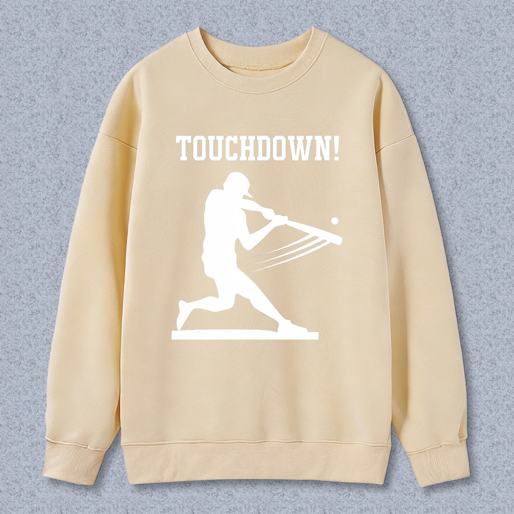 Dorawear™ Touchdown Baseball Player Silhouette Unisex Classic Sweatshirt