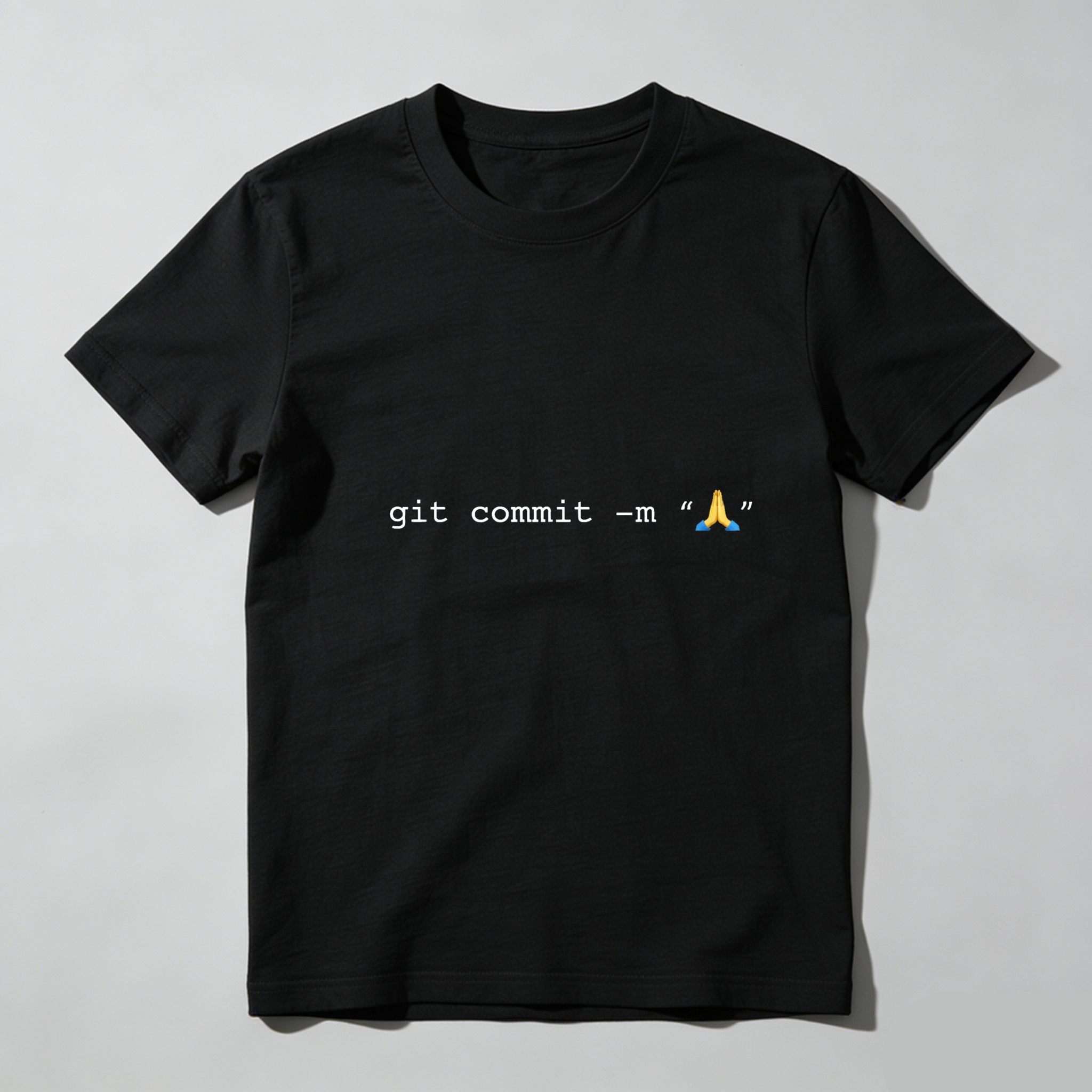 Dorawear Git Commit Emoji Pure Cotton Short Sleeve T Shirt