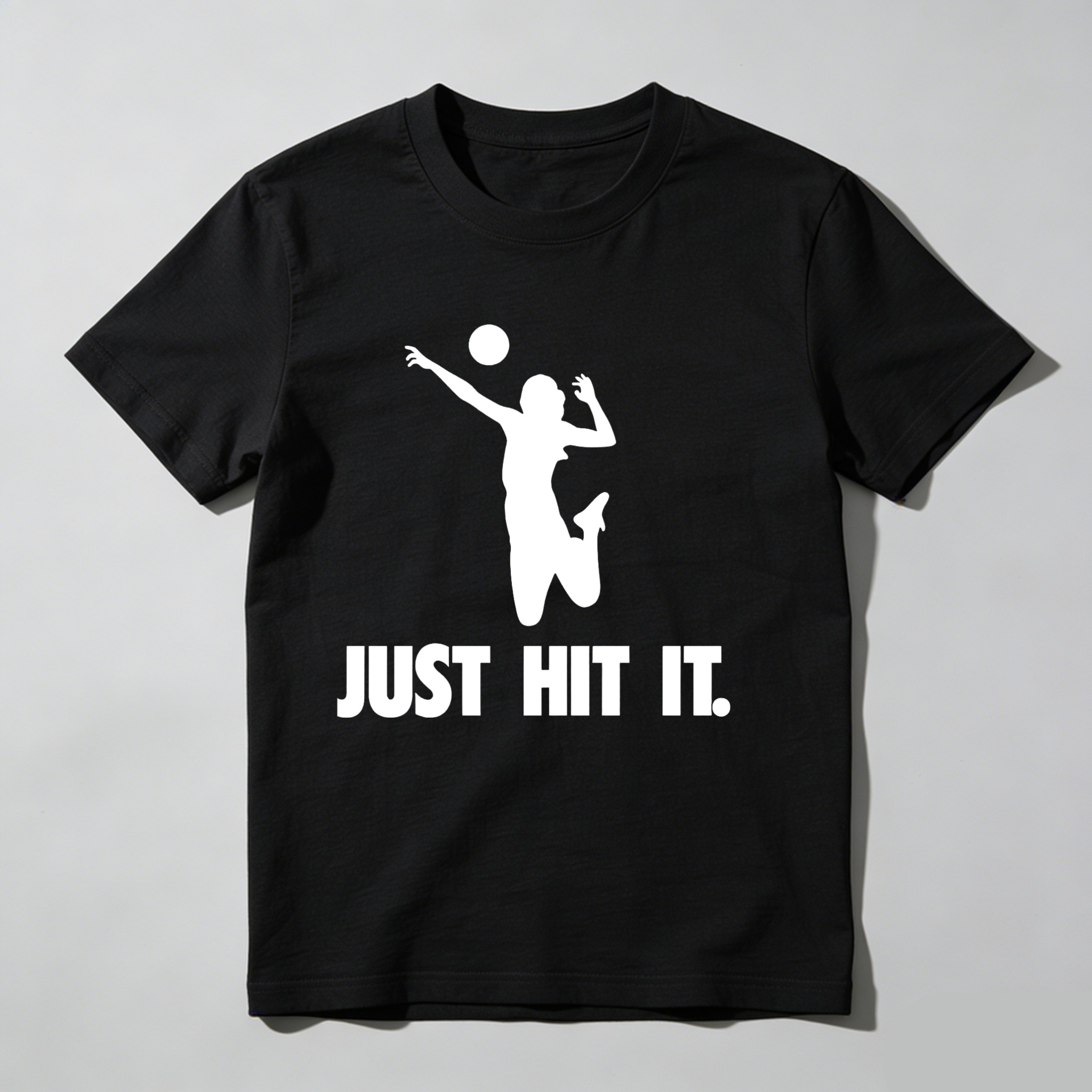 Dorawear™ Volleyball Player Silhouette Just Hit It  T Shirt