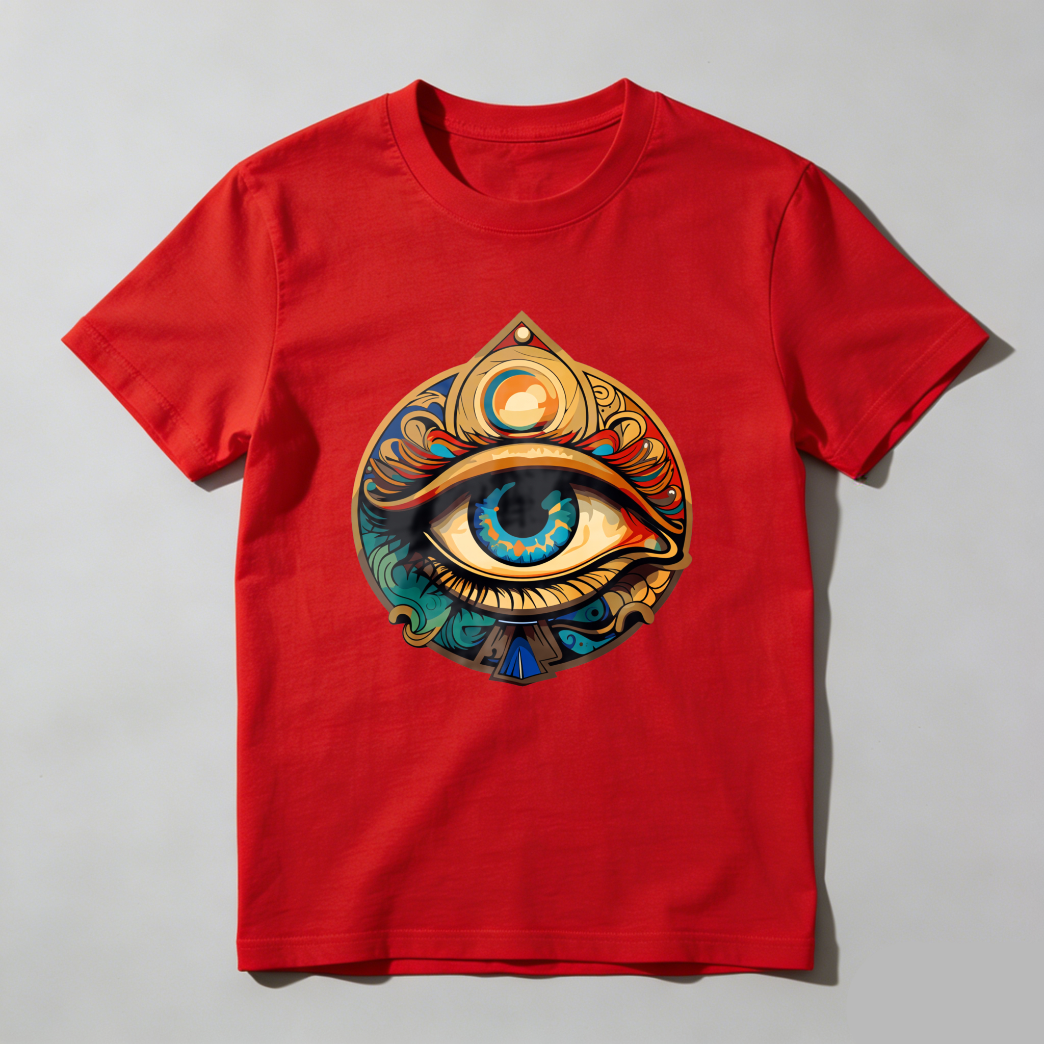 Dorawear™ Eye Symbol With Ornate Design And Colorful Details T Shirt