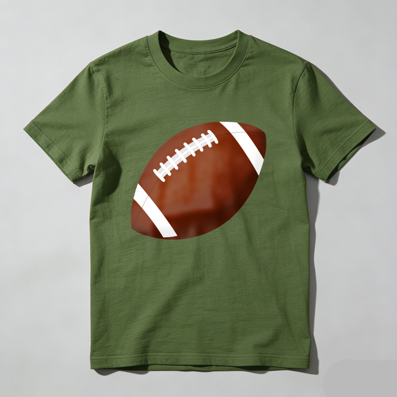 Dorawear™ Football Print On Black T Shirt T Shirt