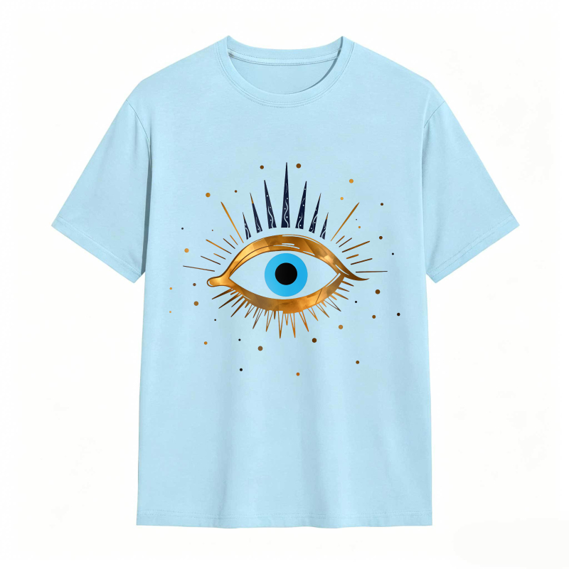 Dorawear™ Eye Symbol With Golden Rays And Blue Iris Unisex Classic T-shirt