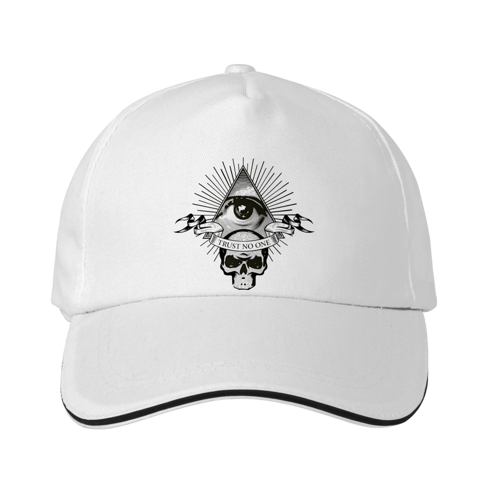 Dorawear™  Baseball Cap With Skull And All Seeing Eye Design For Casual Wear