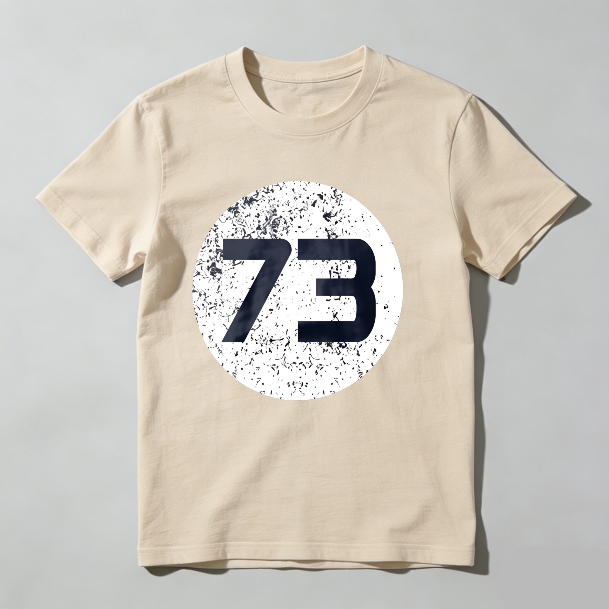 Dorawear™ White Circle With Black Number Seventy Three T Shirt