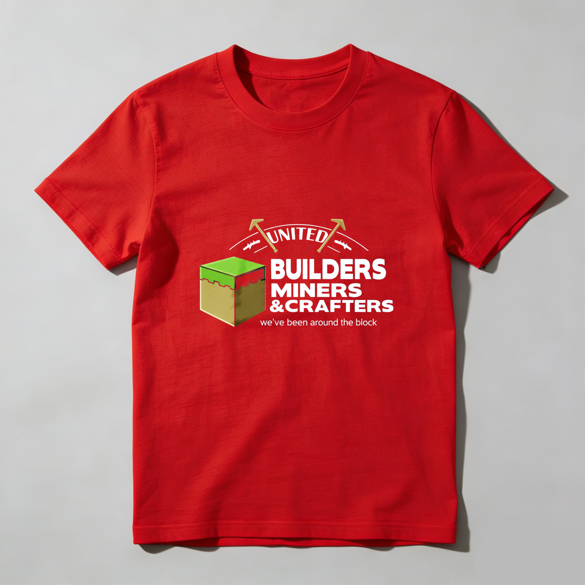 Dorawear™ United Builders Miners Crafters Pure Cotton Short Sleeve T Shirt-Dorawear
