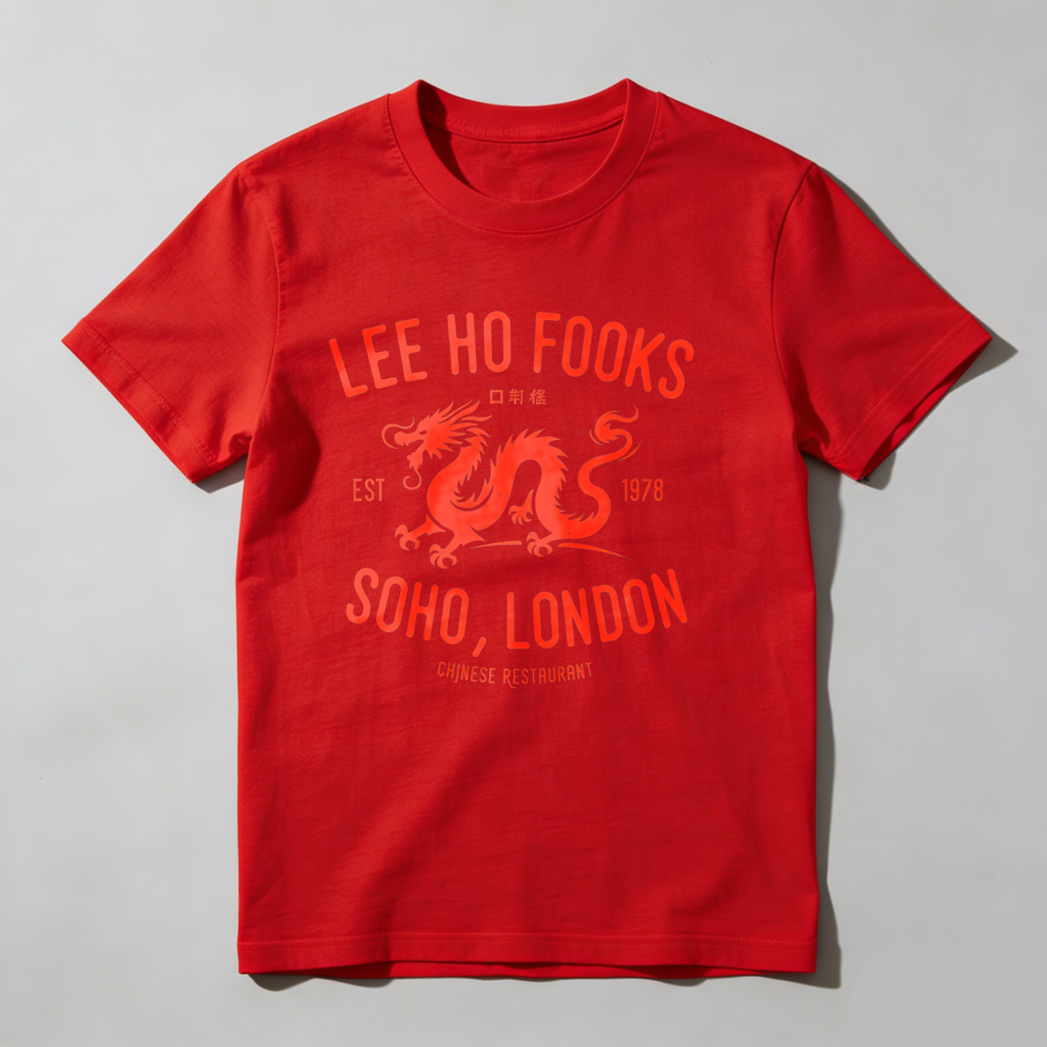 Dorawear™ Lee Ho Fooks Dragon Soho London Restaurant T Shirt