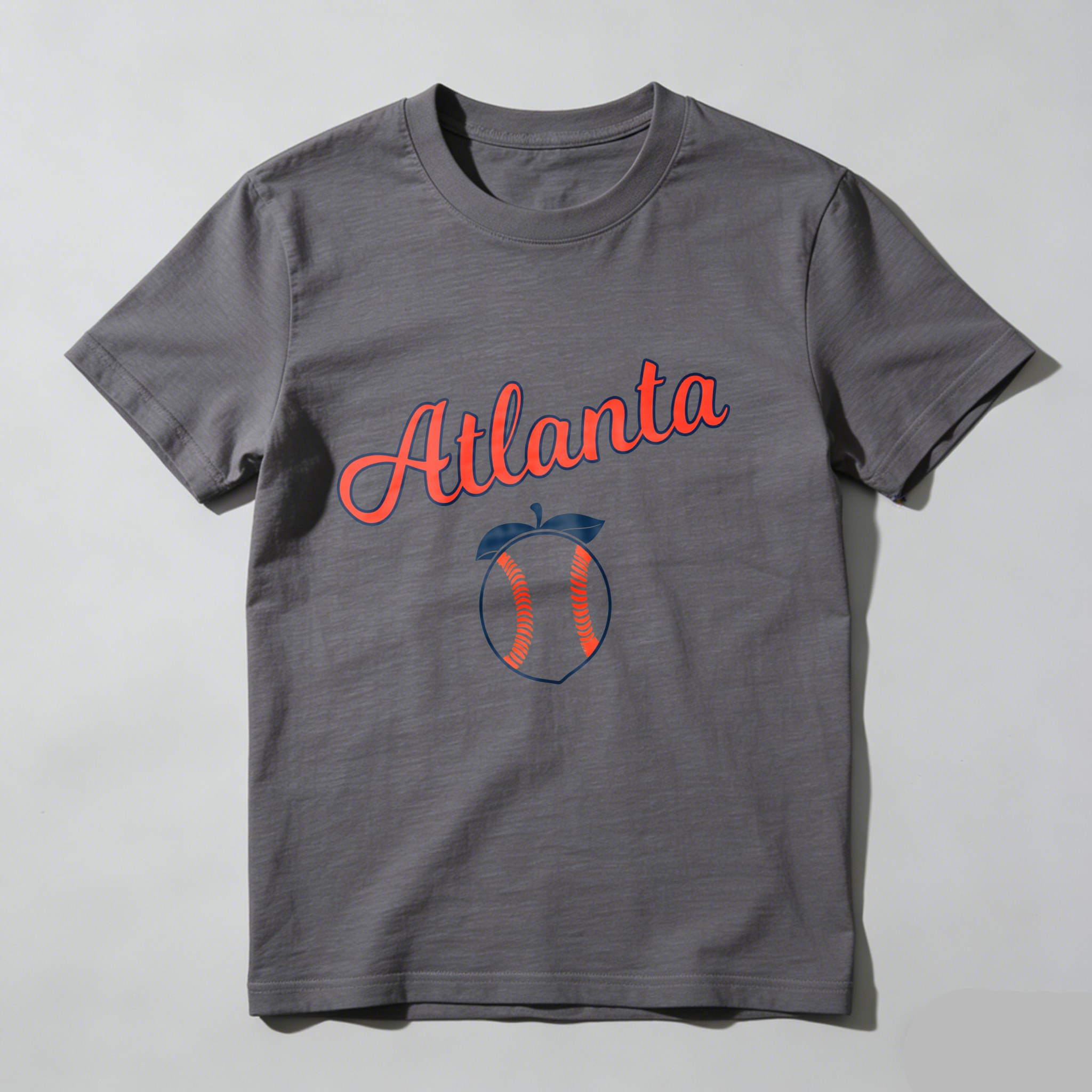 Dorawear™Atlanta Apple Baseball Design T Shirt