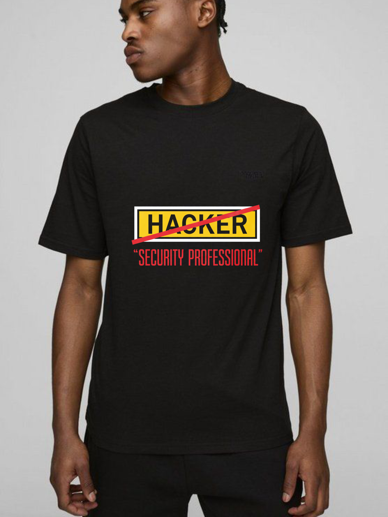 Dorawear™ Hacker Security Professional Pure Cotton Short Sleeve T Shirt-Dorawear