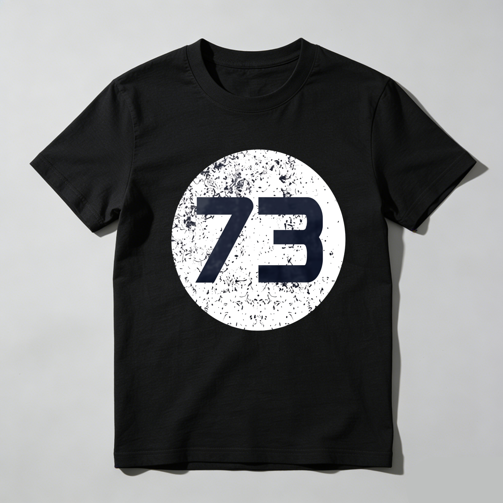 Dorawear White Circle With Black Number Seventy Three T Shirt