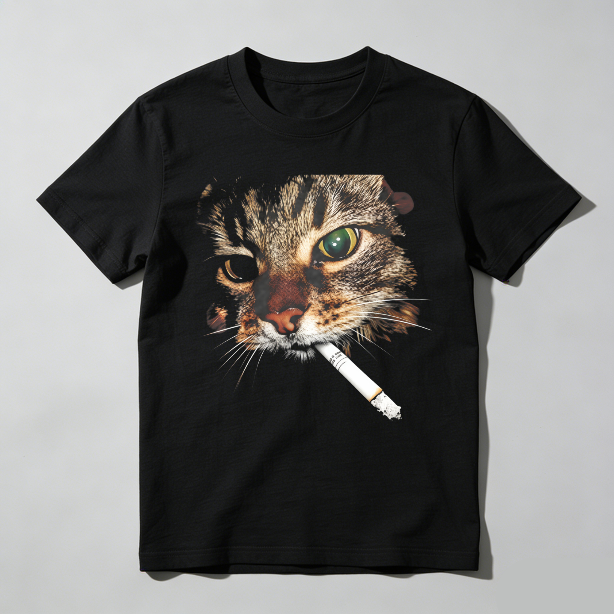 Dorawear™ Cat With Cigarette In Mouth T Shirt