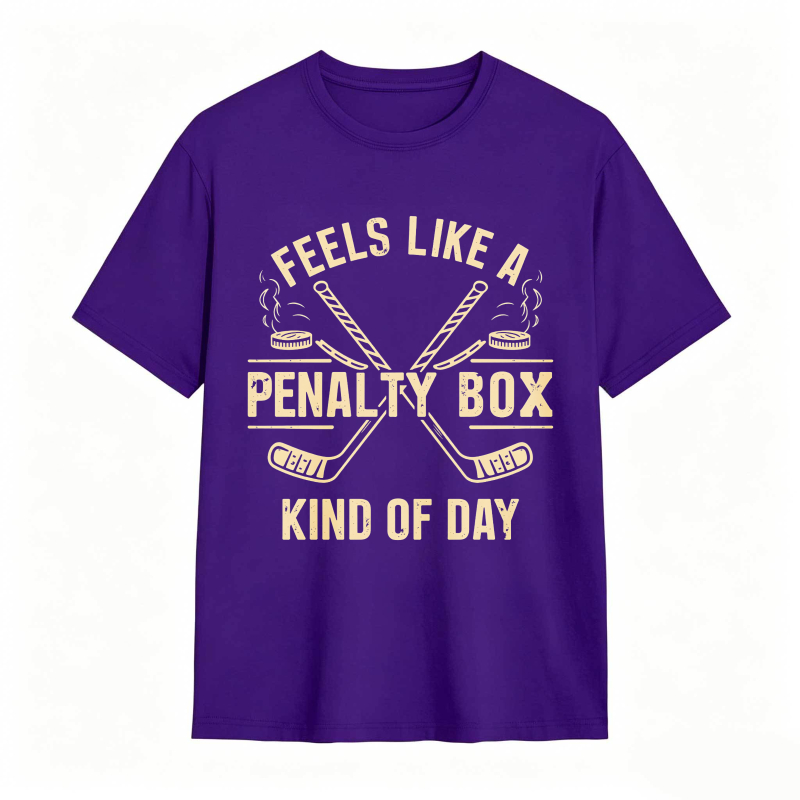 Dorawear™Feels Like A Penalty Box Kind Of Day Hockey Theme Unisex Classic T-shirt