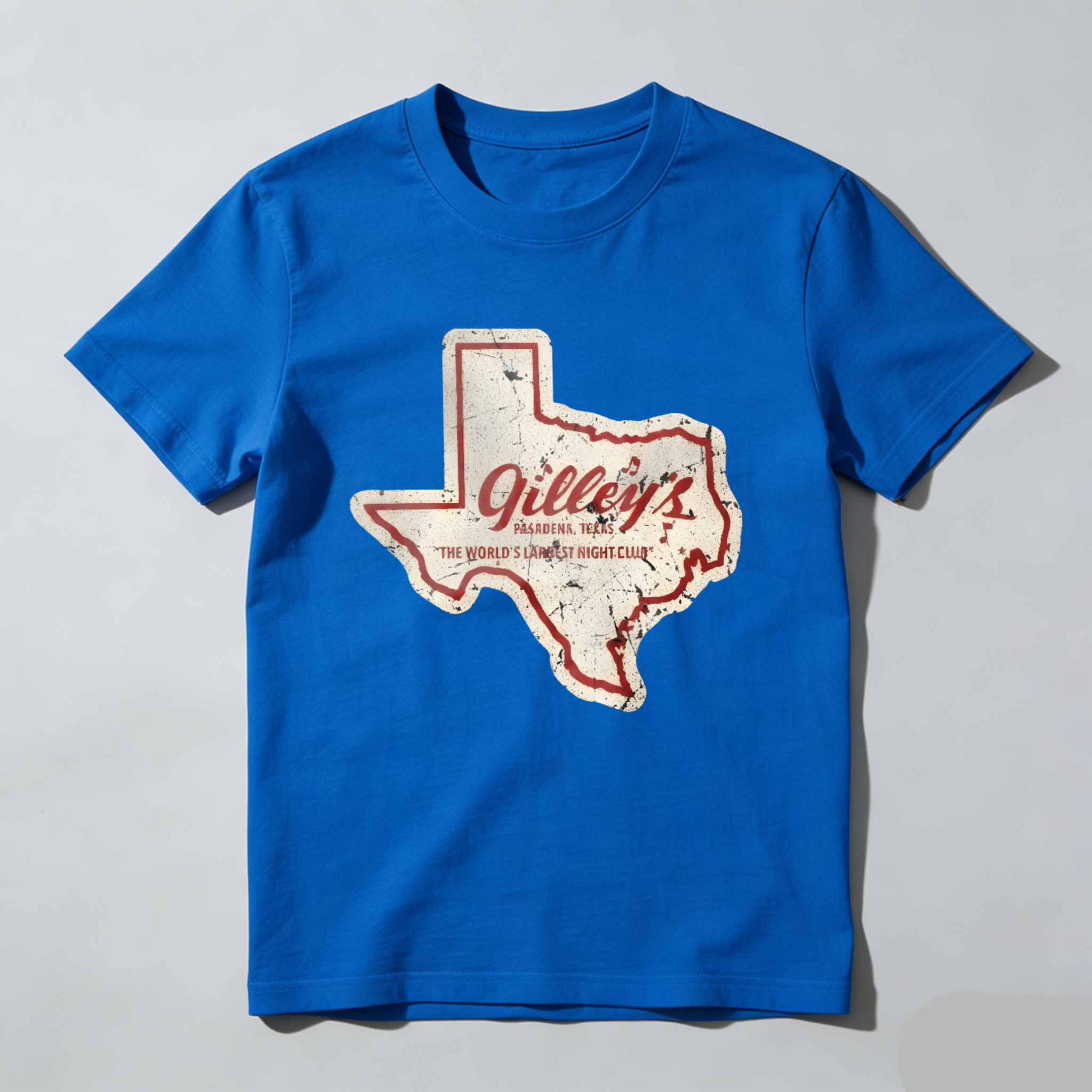 Dorawear™  Texas State Outline With Gilley's Text T Shirt