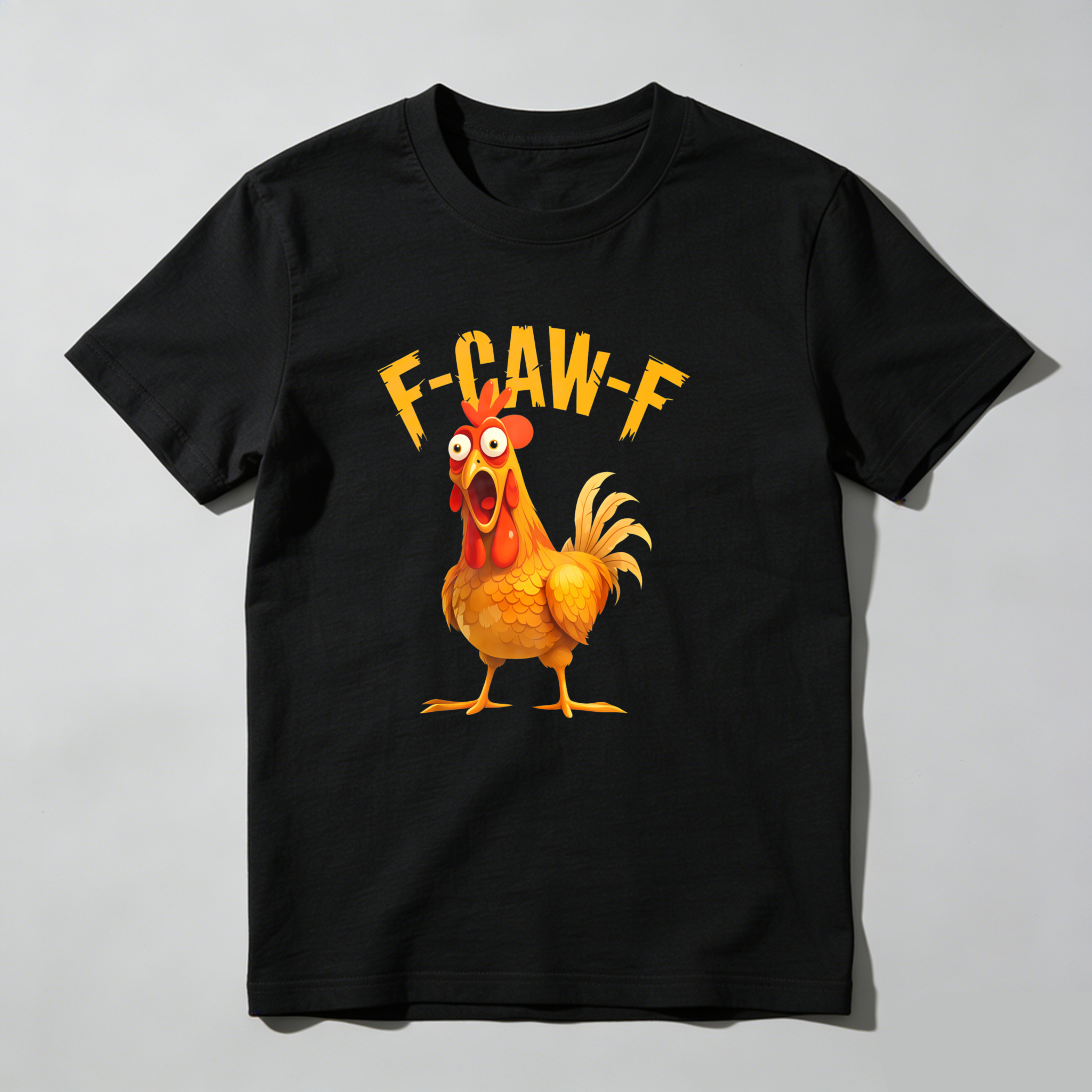 Dorawear™ F Caw F Rooster Cartoon Design T Shirt