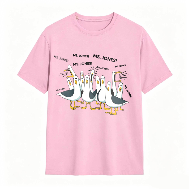 Dorawear™ Ducks Chasing Ms Jones tshirt 100% cotton
