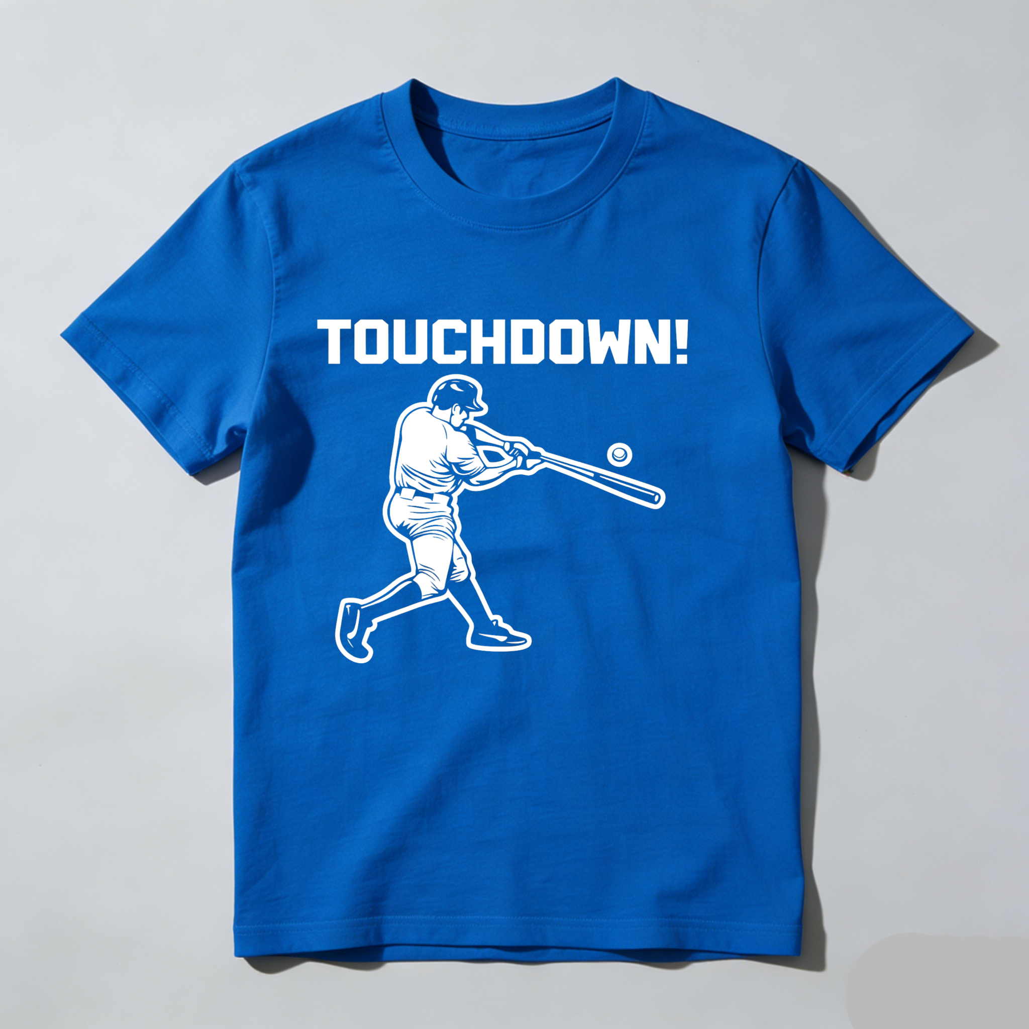 Dorawear™ Touchdown Baseball Player Swinging Bat  T Shirt