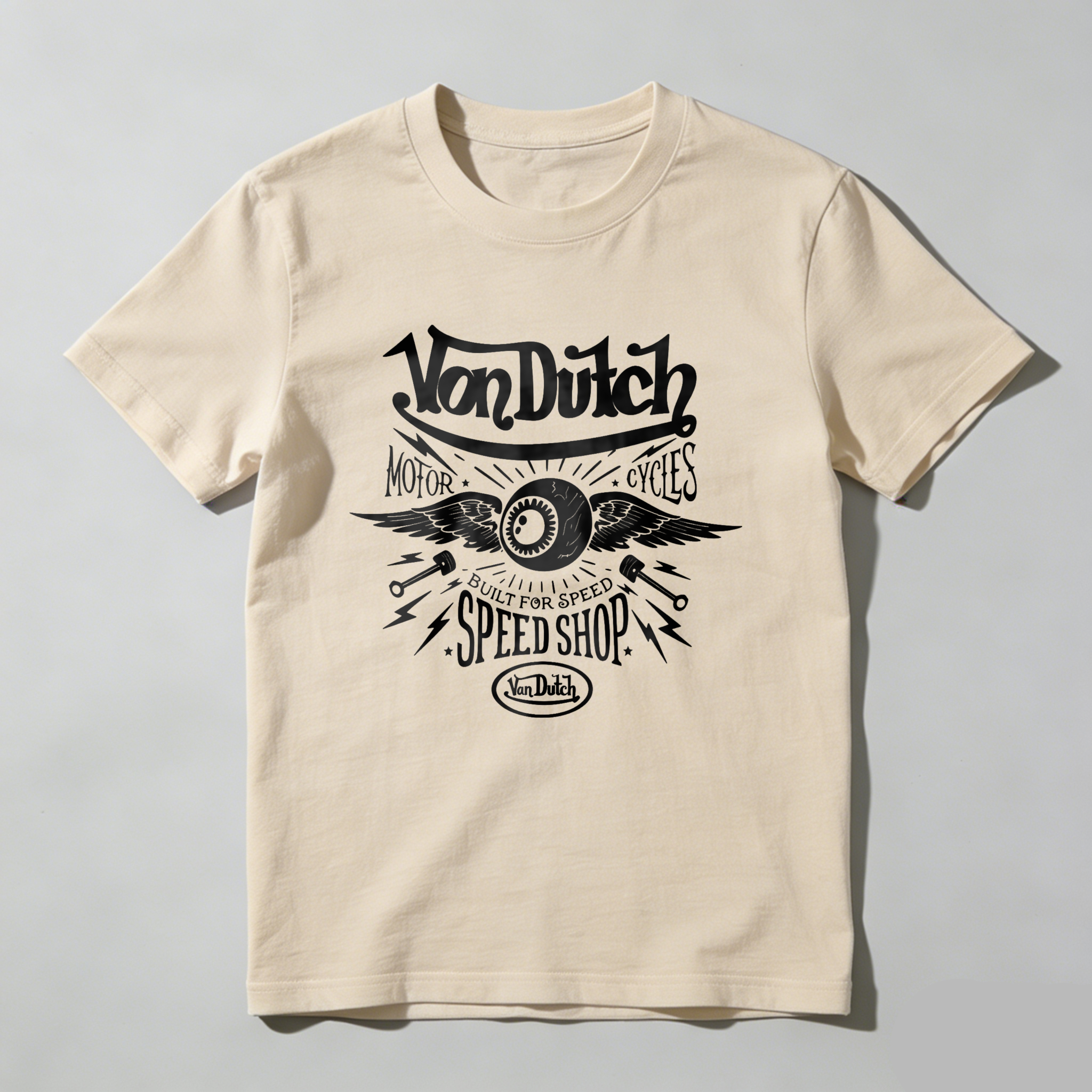 Dorawear™ Van Dutch Motor Cycles Speed Shop T Shirt