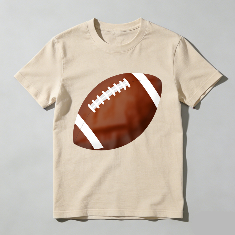 Dorawear™ Football Print On Black T Shirt T Shirt