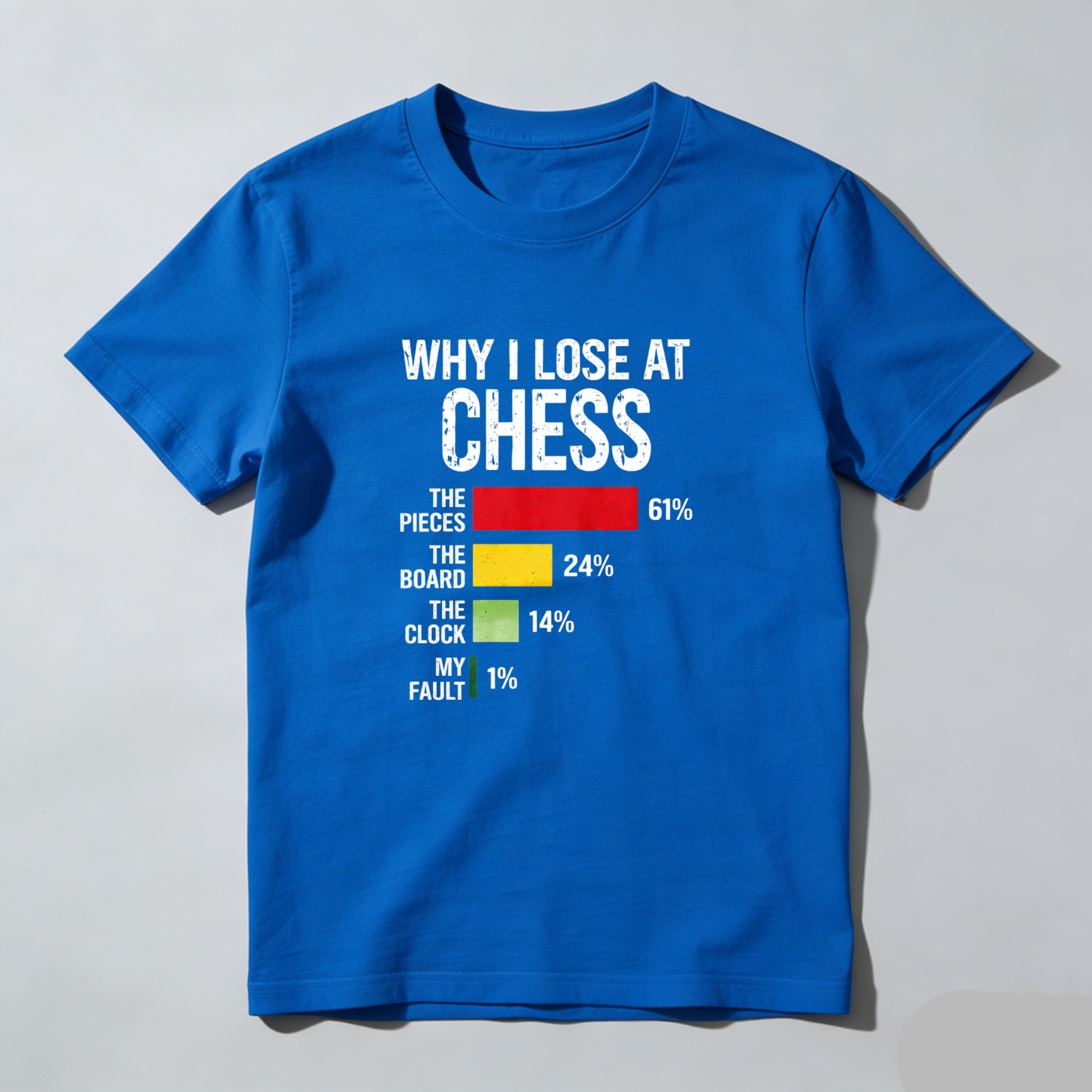 Dorawear Why I Lose At Chess Pure Cotton Short Sleeve T Shirt