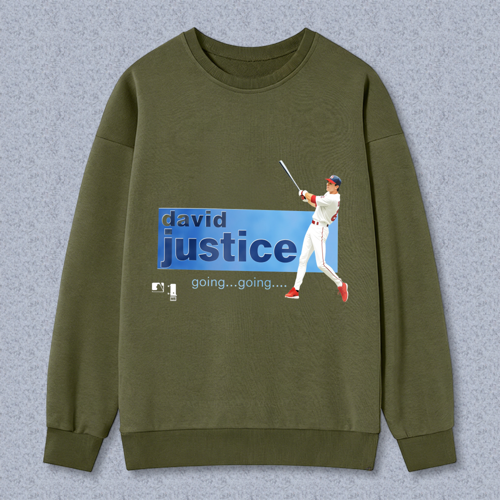 Dorawear™ David Justice Baseball Player Going Going Unisex Classic Sweatshirt