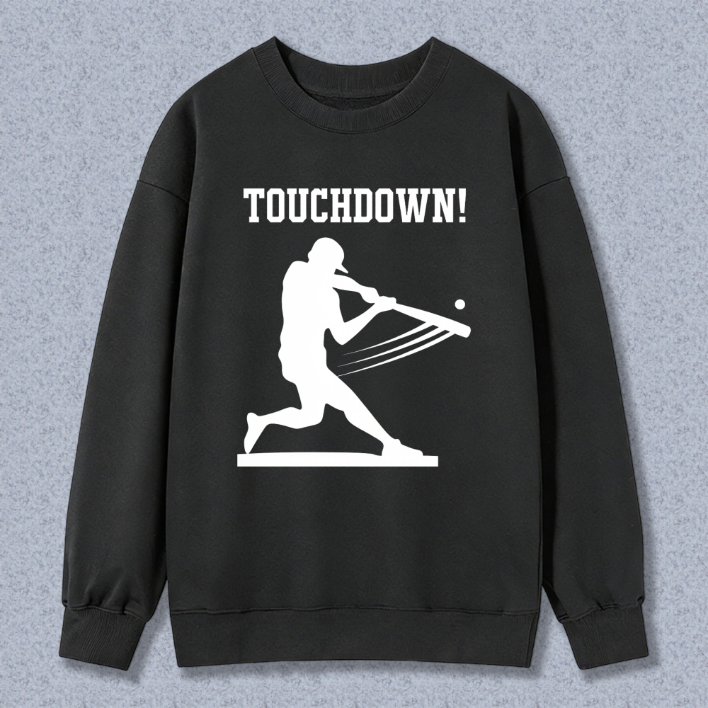 Dorawear™ Touchdown Baseball Player Silhouette Unisex Classic Sweatshirt