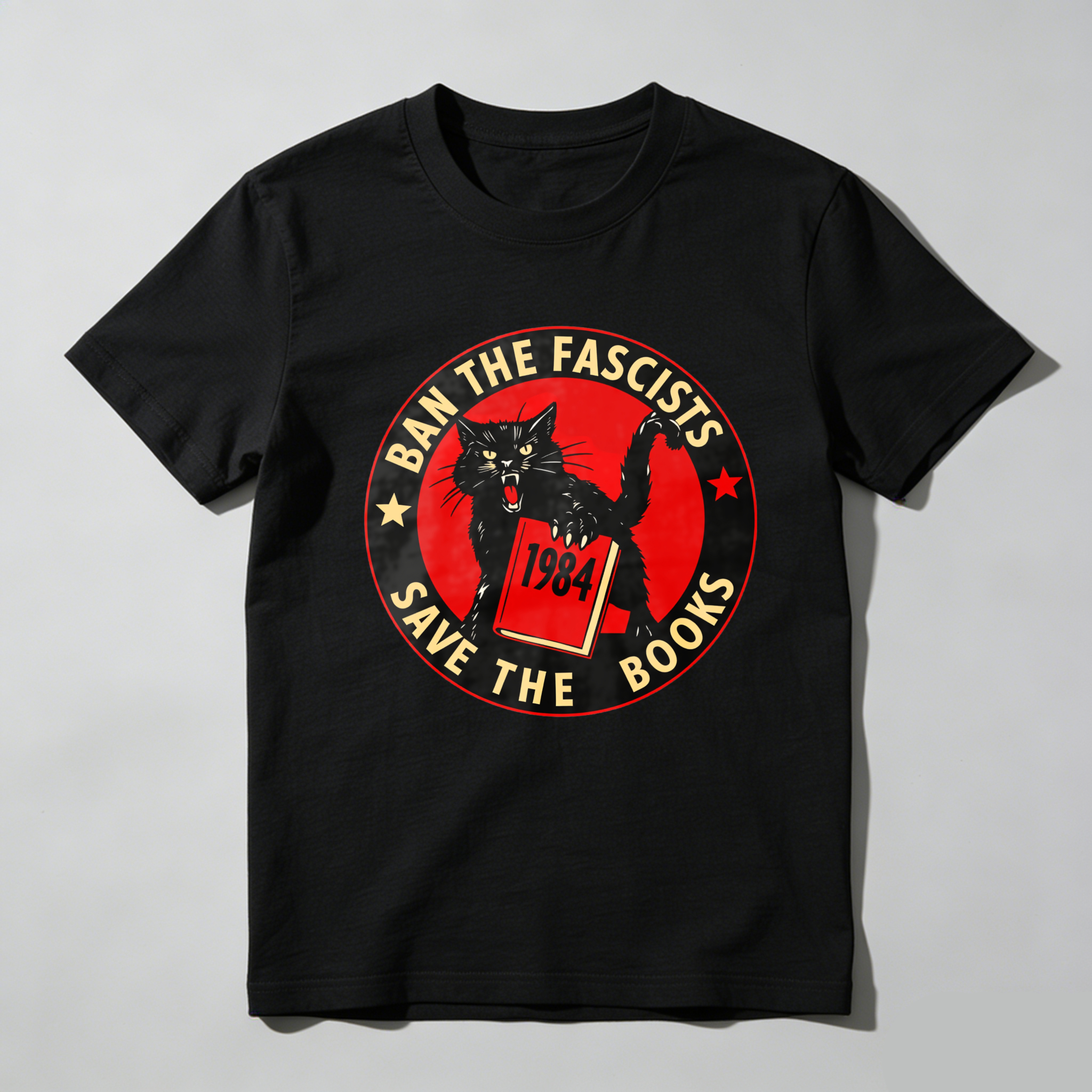 Dorawear Ban The Fascists Save The Books T Shirt