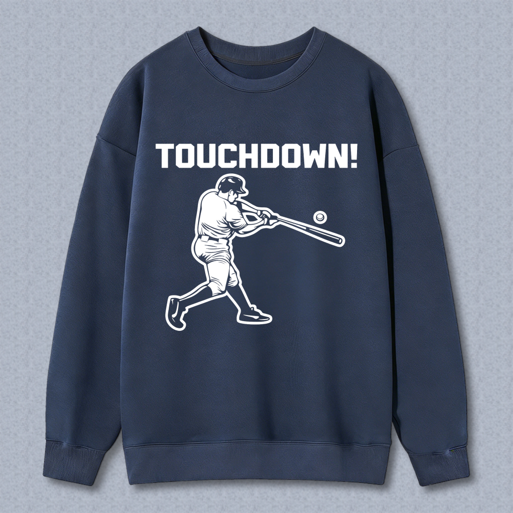 Dorawear™ Touchdown Baseball Player Swinging Bat Unisex Classic Sweatshirt