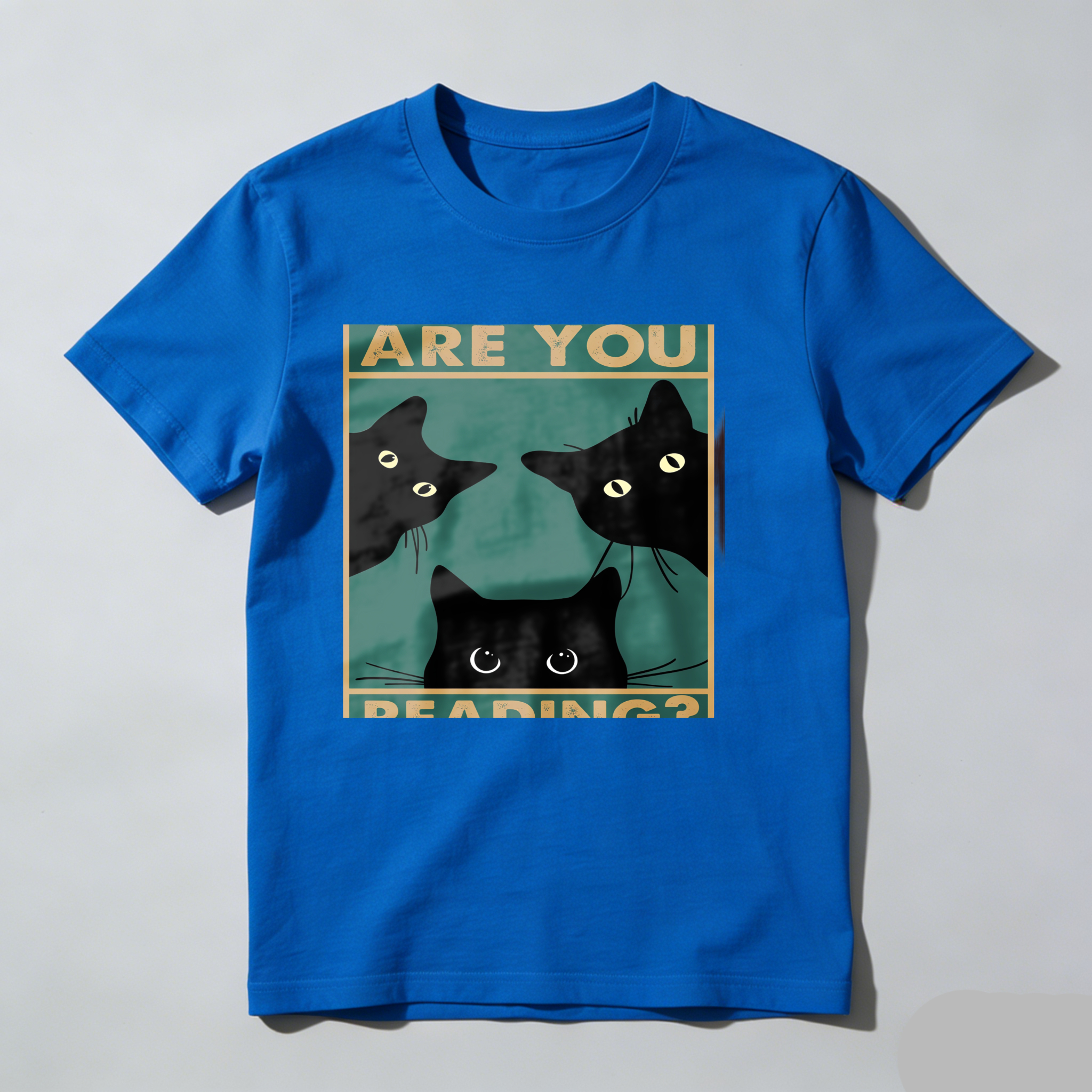 Dorawear™ Are You Reading Three Black Cats T Shirt