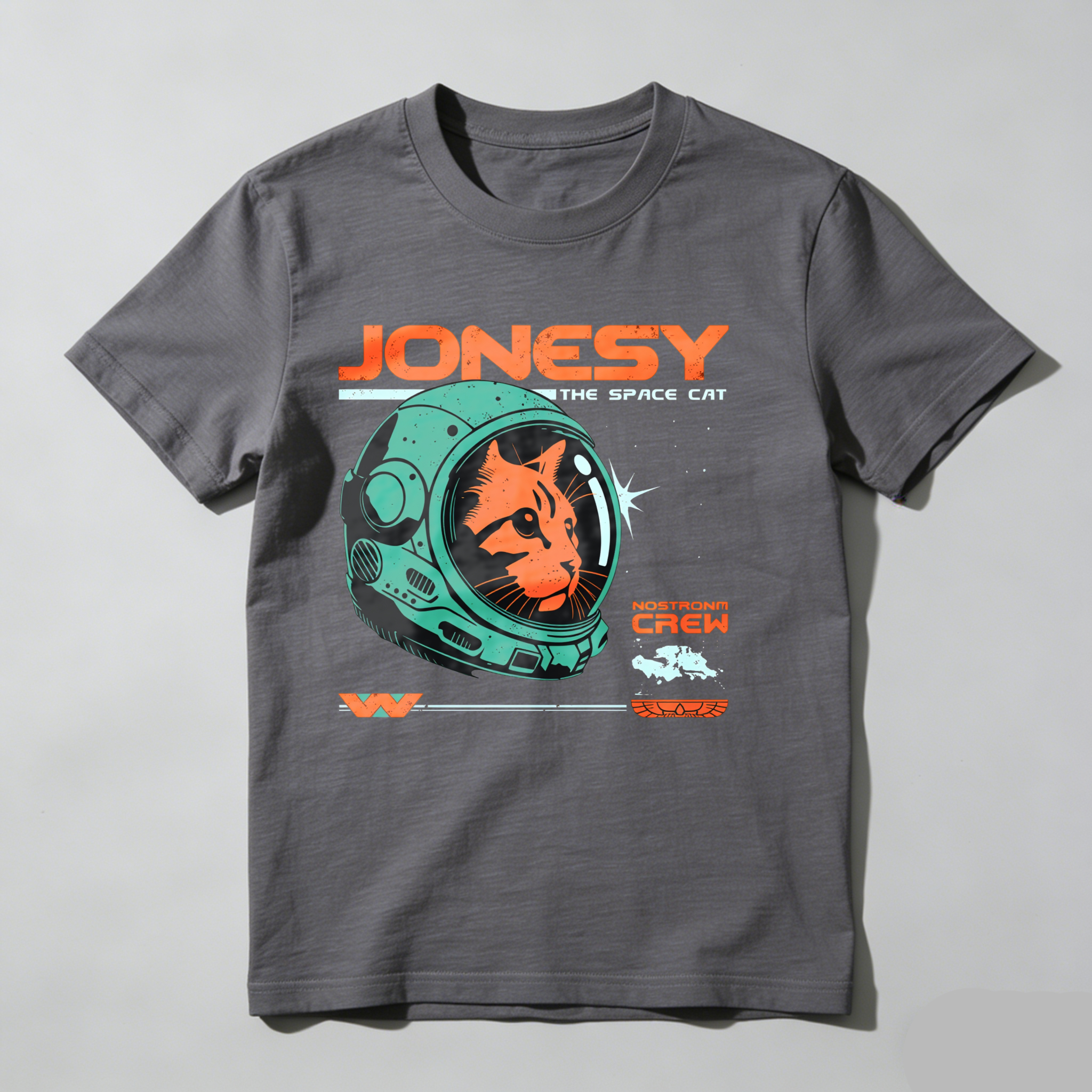 Dorawear Jonesy The Space Cat Astronaut Crew T Shirt