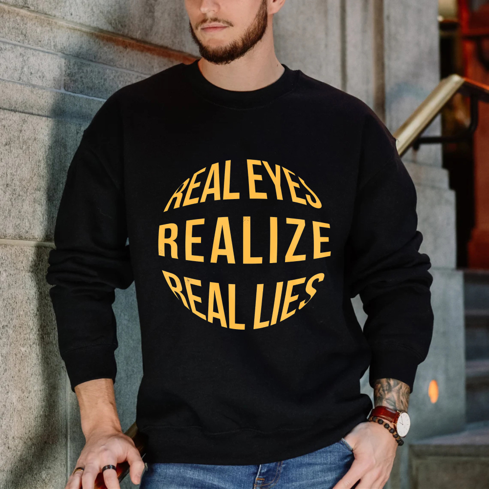 Dorawear™ Real Eyes Realize Real Lies Unisex Classic Sweatshirt(1)