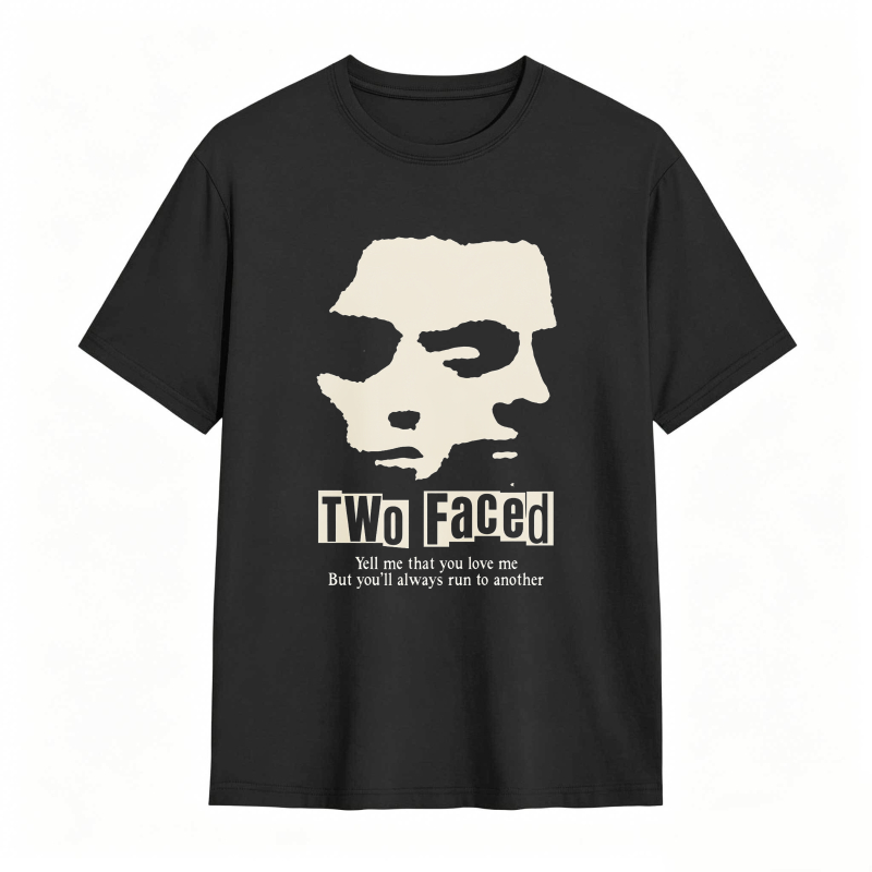 Dorawear™Two Faced Skull Design With Quote Unisex Classic T-shirt