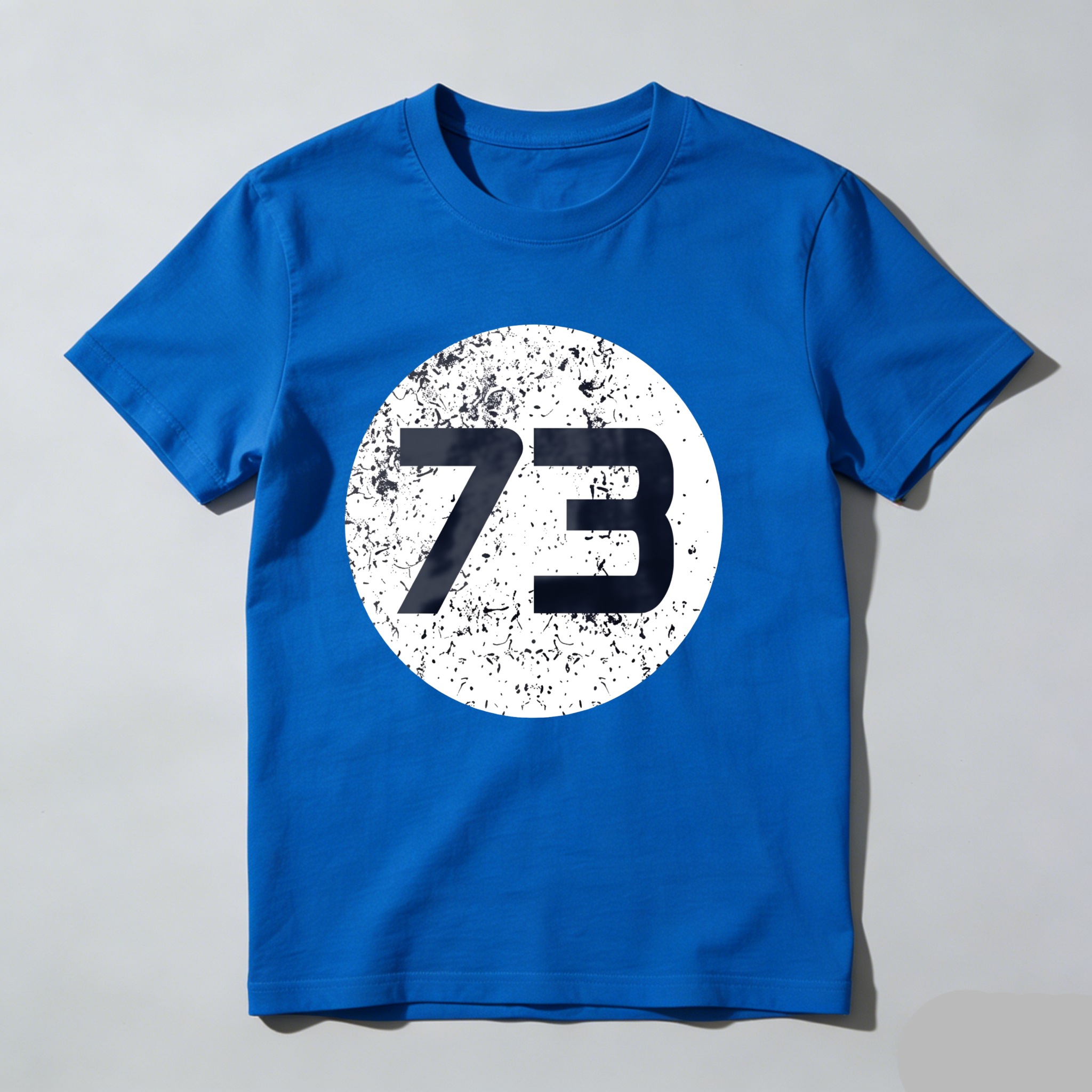 Dorawear™ White Circle With Black Number Seventy Three T Shirt