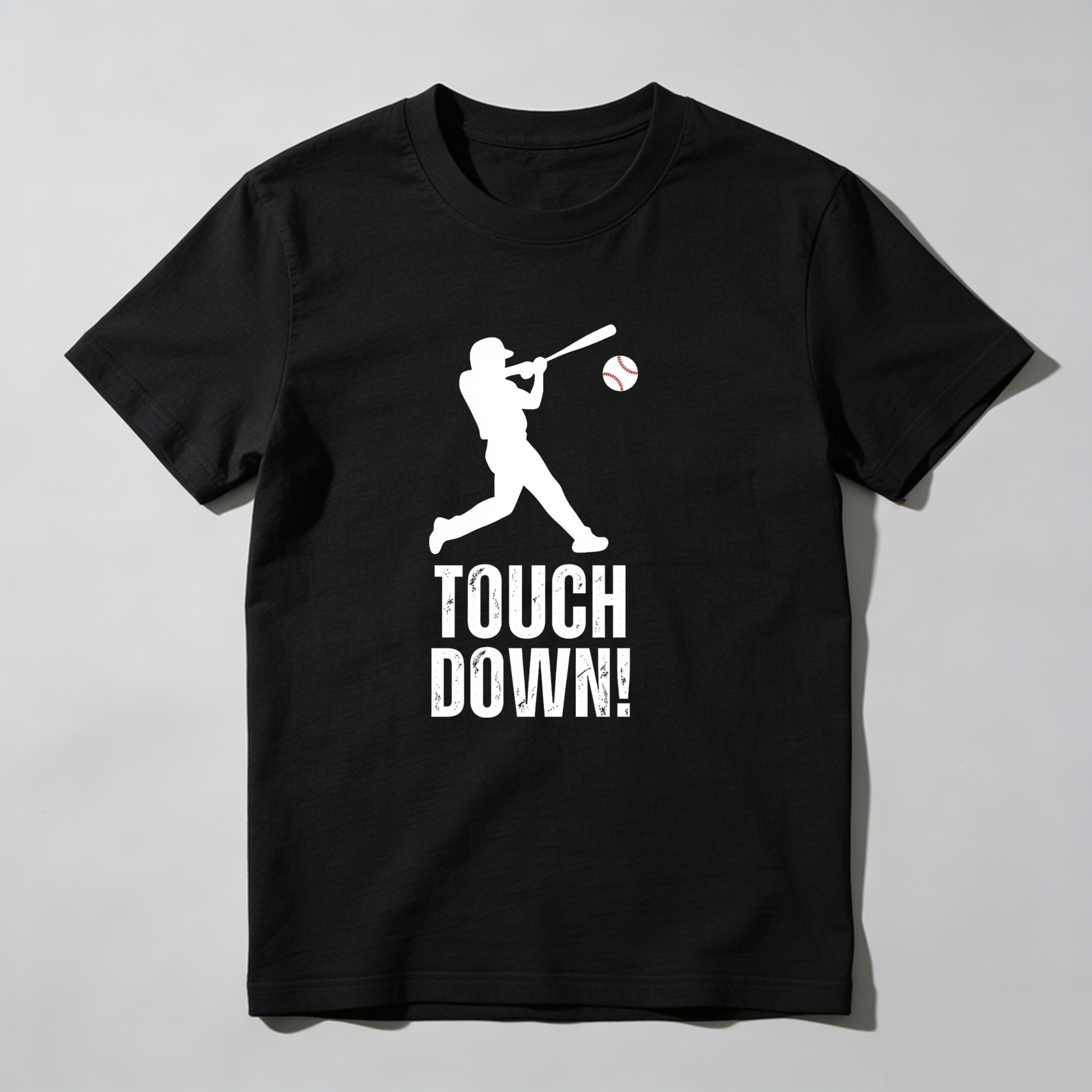Dorawear™ Baseball Player Swinging Bat Touch Down T Shirt