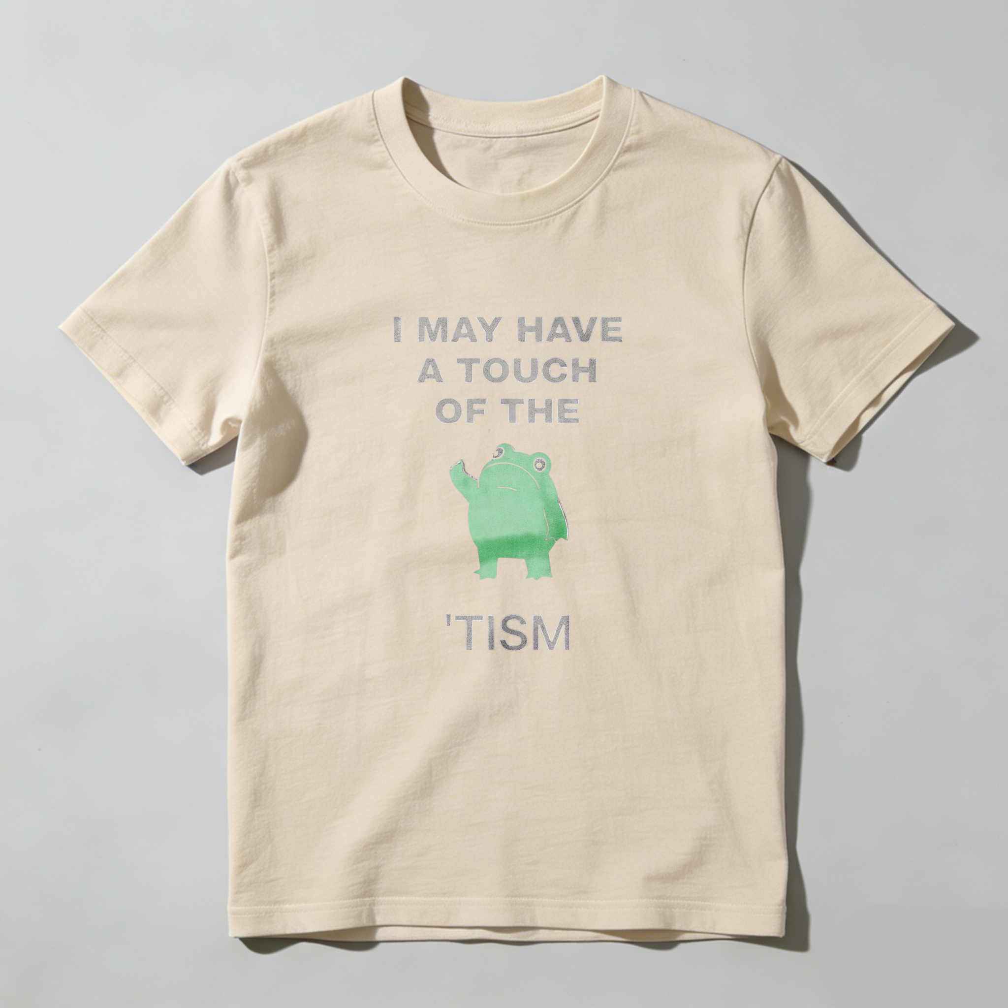 Dorawear™ I May Have A Touch Of The Tism   Pure Cotton Short Sleeve T Shirt-Dorawear